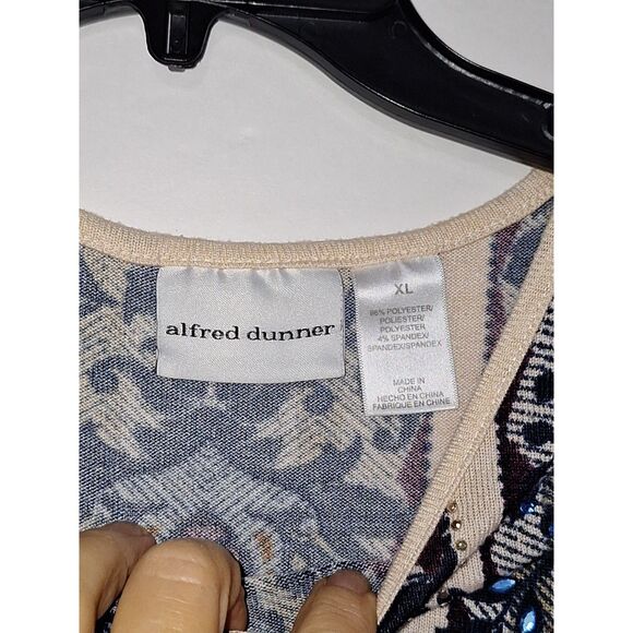 Alfred Dunner Women's Top Rhinestone Boho Designer Fantasy Moroccan Y2K XL - Picture 3 of 9